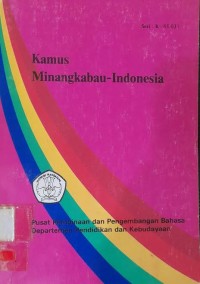 Image of Kamus Bahasa Minangkabau-Indonesia